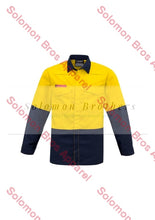 Load image into Gallery viewer, Mens Hi Vis Spliced Red Flame Metatech Shirt - Solomon Brothers Apparel
