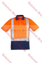 Load image into Gallery viewer, Mens Hi Vis Spliced S/S Shoulder Taped Polo - Solomon Brothers Apparel