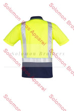 Load image into Gallery viewer, Mens Hi Vis Spliced S/S Shoulder Taped Polo - Solomon Brothers Apparel