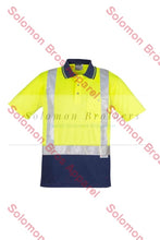 Load image into Gallery viewer, Mens Hi Vis Spliced S/S Shoulder Taped Polo - Solomon Brothers Apparel
