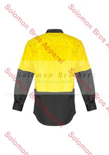 Load image into Gallery viewer, Mens Rugged Cooling Hi Vis Spliced L/S Shirt - Solomon Brothers Apparel