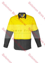 Load image into Gallery viewer, Mens Rugged Cooling Hi Vis Spliced L/S Shirt - Solomon Brothers Apparel