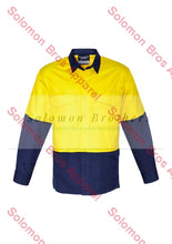 Load image into Gallery viewer, Mens Rugged Cooling Hi Vis Spliced L/S Shirt - Solomon Brothers Apparel
