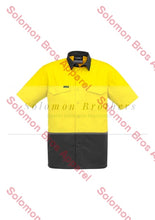 Load image into Gallery viewer, Mens Rugged Cooling Hi Vis Spliced S/S Shirt - Solomon Brothers Apparel