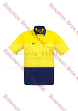 Load image into Gallery viewer, Mens Rugged Cooling Hi Vis Spliced S/S Shirt - Solomon Brothers Apparel