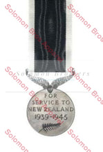 Load image into Gallery viewer, New Zealand War Service Medal 1939-1945 - Solomon Brothers Apparel
