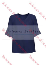 Load image into Gallery viewer, Olivia Womens Fluted Sleeve Blouse - Solomon Brothers Apparel