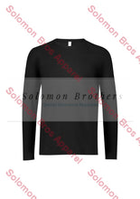 Load image into Gallery viewer, Performance Mens Cotton Long Sleeve Tee Black / Xsm Health &amp; Beauty
