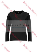 Load image into Gallery viewer, Performance Womens Cotton Long Sleeve Tee Black / Xsm Health &amp; Beauty
