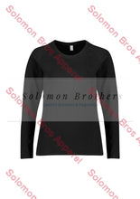Load image into Gallery viewer, Performance Womens Cotton Long Sleeve Tee Black / Xsm Health & Beauty
