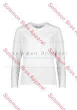 Load image into Gallery viewer, Performance Womens Cotton Long Sleeve Tee White / Xsm Health & Beauty