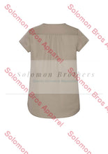Load image into Gallery viewer, Rainbow Womens V-Neck Pleat Blouse - Solomon Brothers Apparel
