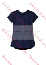Load image into Gallery viewer, Rainbow Womens V-Neck Pleat Blouse - Solomon Brothers Apparel