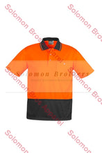 Load image into Gallery viewer, Unisex Hi Vis Basic Spliced S/S Polo - Solomon Brothers Apparel