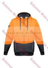 Load image into Gallery viewer, Unisex Hi Vis Textured Jacquard Full Zip Hoodie - Solomon Brothers Apparel