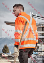 Load image into Gallery viewer, Unisex Hi Vis X Back Rail Jumper - Solomon Brothers Apparel