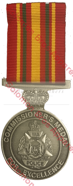 W.A. Police Commissioners Medal - Solomon Brothers Apparel