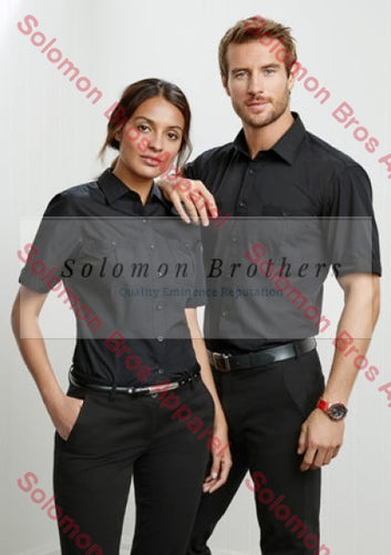 Wellington Ladies Short Sleeve Blouse - Solomon Brothers Apparel