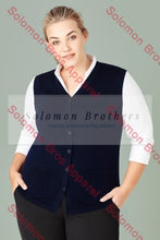 Load image into Gallery viewer, Womens Button Front Knit Vest - Solomon Brothers Apparel