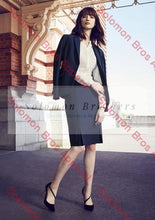 Load image into Gallery viewer, Womens Front Pleat Detail Straight Skirt - Solomon Brothers Apparel