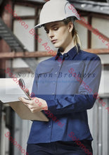 Load image into Gallery viewer, Womens Lightweight Tradie L/S Shirt - Solomon Brothers Apparel