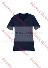 Load image into Gallery viewer, Womens Round Neck Scrub Top Midnight Navy / Xxsm Health & Beauty
