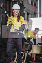 Load image into Gallery viewer, Womens Rugged Cooling Taped Hi Vis Spliced L/S Shirt - Solomon Brothers Apparel