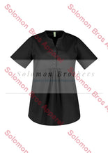 Load image into Gallery viewer, Womens Tunic Scrub Top Black / Xsm Health & Beauty