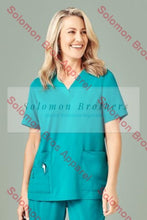 Load image into Gallery viewer, Womens V-Neck Scrub Top - Solomon Brothers Apparel
