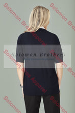 Load image into Gallery viewer, Womens Zip Front S/S Knit - Solomon Brothers Apparel