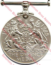 Load image into Gallery viewer, 1939-45 Defence Medal Replica Medal - Solomon Brothers Apparel
