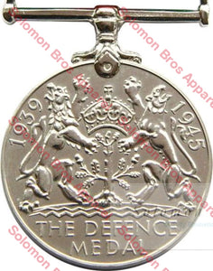 1939-45 Defence Medal Replica Medal - Solomon Brothers Apparel