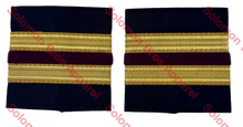 Load image into Gallery viewer, 2nd Engineer Soft Epaulettes - Merchant Navy Shoulder Insignia
