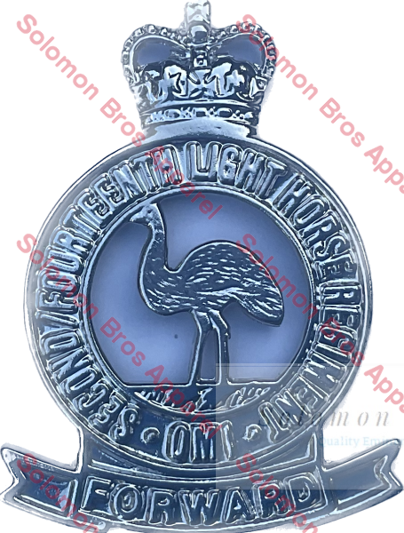 2Nd/14Th Light Horse Regiment Cap Badge Medals
