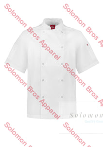 Appetite Vented S/s Chef Jacket Mens White / Xsm Jackets