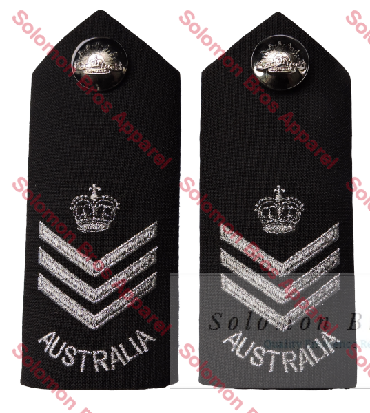 Army Staff Sergeant Silver Shoulder Board Insignia