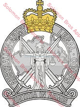 Load image into Gallery viewer, Australian Army Legal Corp Cap Badge - Solomon Brothers Apparel
