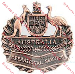 Australian Operational Service Badge - Solomon Brothers Apparel