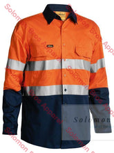 Load image into Gallery viewer, Bisley 2 Tone 3M Taped Hi Vis Cool Lightweight Mens Shirt - Long Sleeve - Solomon Brothers Apparel
