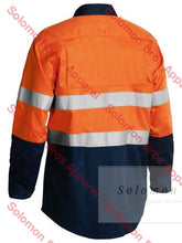 Load image into Gallery viewer, Bisley 2 Tone 3M Taped Hi Vis Cool Lightweight Mens Shirt - Long Sleeve - Solomon Brothers Apparel

