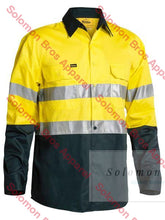 Load image into Gallery viewer, Bisley 2 Tone 3M Taped Hi Vis Cool Lightweight Mens Shirt - Long Sleeve - Solomon Brothers Apparel
