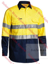 Load image into Gallery viewer, Bisley 2 Tone 3M Taped Hi Vis Cool Lightweight Mens Shirt - Long Sleeve - Solomon Brothers Apparel
