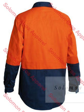 Load image into Gallery viewer, Bisley 2 Tone Closed Front Hi Vis Drill Shirt - Long Sleeve - Solomon Brothers Apparel
