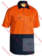 Load image into Gallery viewer, Bisley  2 Tone Cool Lightweight Drill Shirt - Short Sleeve - Solomon Brothers Apparel
