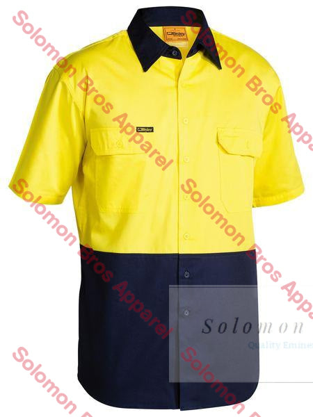 Bisley  2 Tone Cool Lightweight Drill Shirt - Short Sleeve - Solomon Brothers Apparel