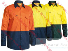 Load image into Gallery viewer, Bisley  2 Tone Hi Vis Cool Lightweight Drill Shirt - Long Sleeve - Solomon Brothers Apparel
