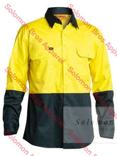 Load image into Gallery viewer, Bisley  2 Tone Hi Vis Cool Lightweight Drill Shirt - Long Sleeve - Solomon Brothers Apparel
