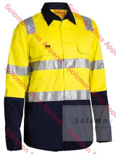 Load image into Gallery viewer, Bisley 3M Taped Cool Lightweight Hi Vis Shirt L/S With Shoulder Tape - Solomon Brothers Apparel
