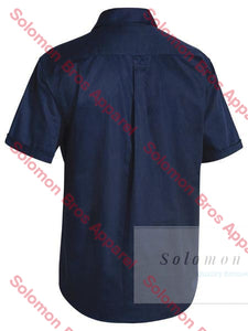 Bisley Closed Front Cotton Drill Shirt S/S - Solomon Brothers Apparel