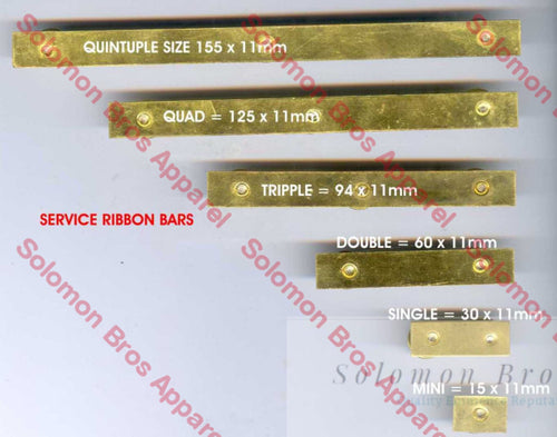 Brass Ribbon Bars - Solomon Brothers Apparel
